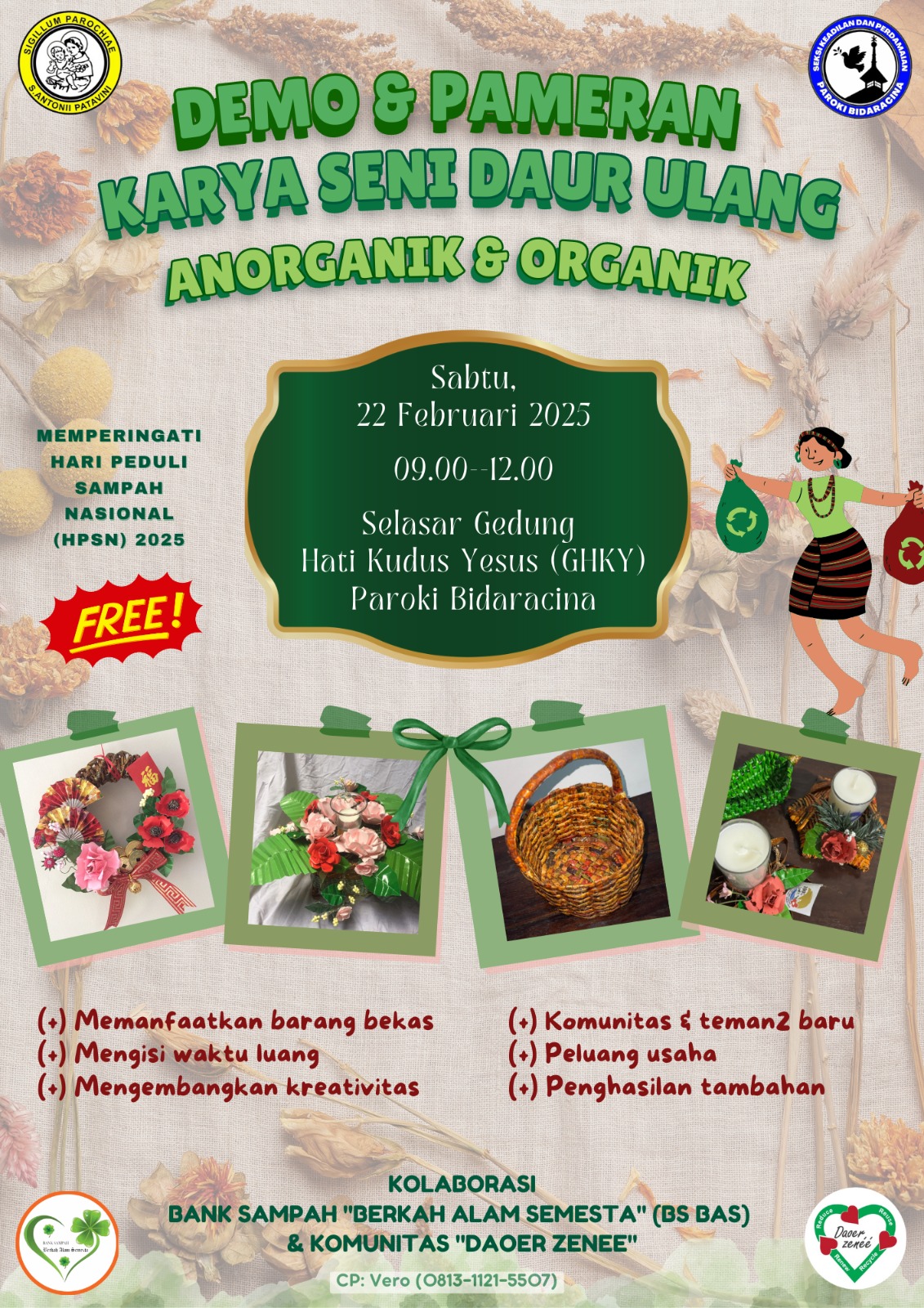 Demo & Pameran Karya Seni Daur Ulang Anorganik & Organik
